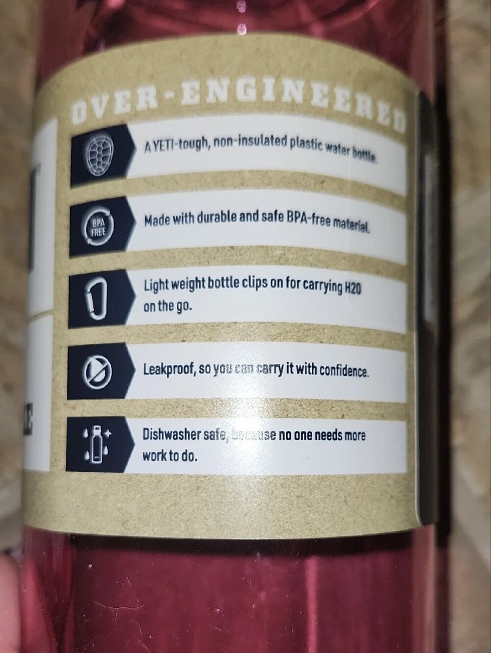 Yeti Pink 1 Liter-(34 Oz) Yonder Water Bottle